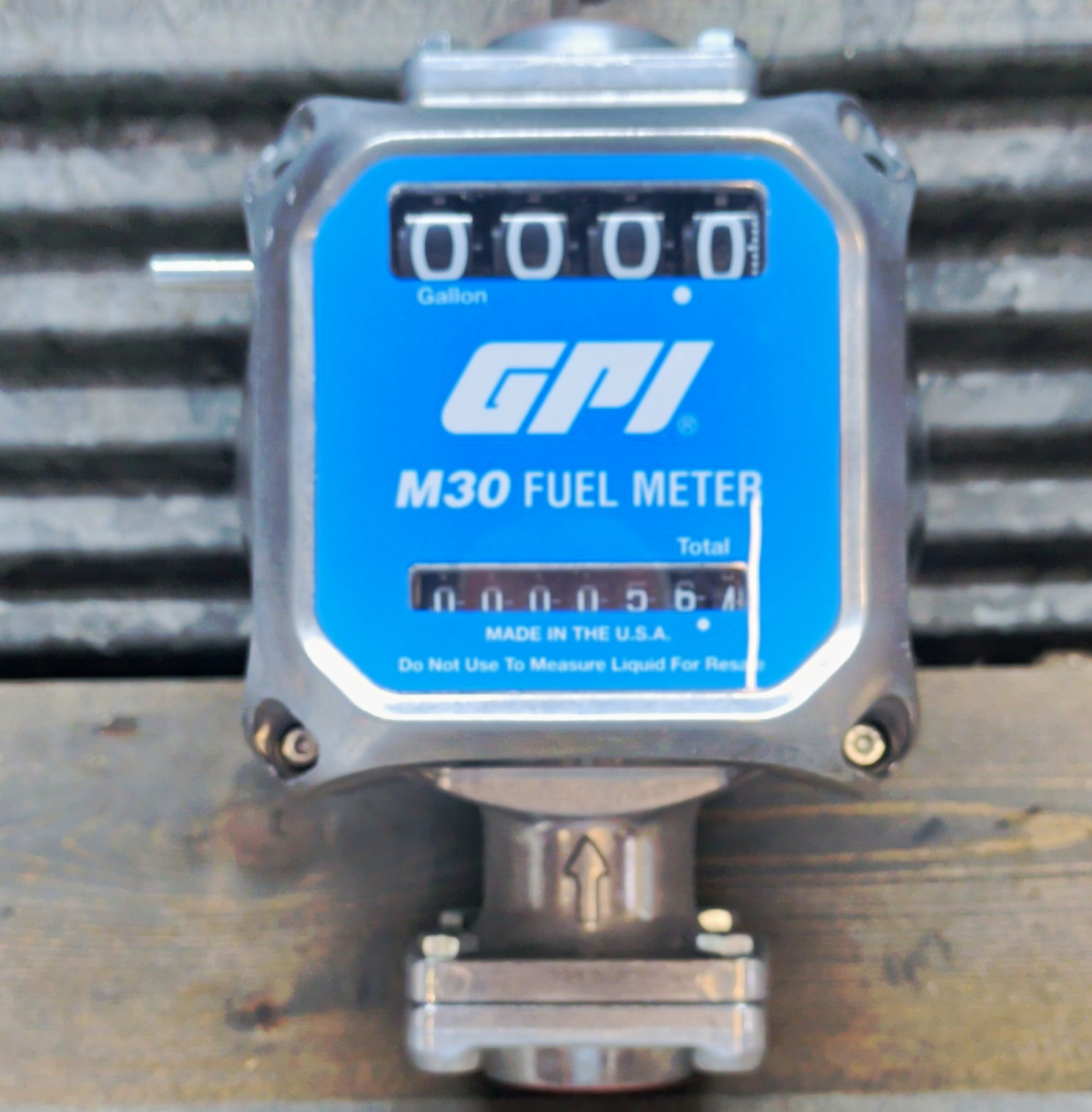 GPI M30-G8N Turbine Fuel Flow Meter, 1 in Port, 5-30 GPM, Gallons Units