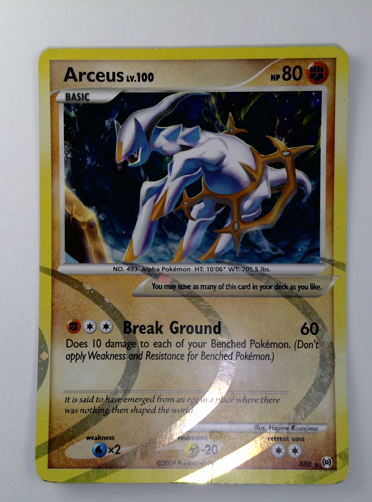 The Pokmon Company Pokmon TCG Arceus Arceus AR8 Holo Rare English 80HP AR8 The Pokmon Company Pokmon TCG Arceus Arceus AR8 Holo Rare English 80HP AR8