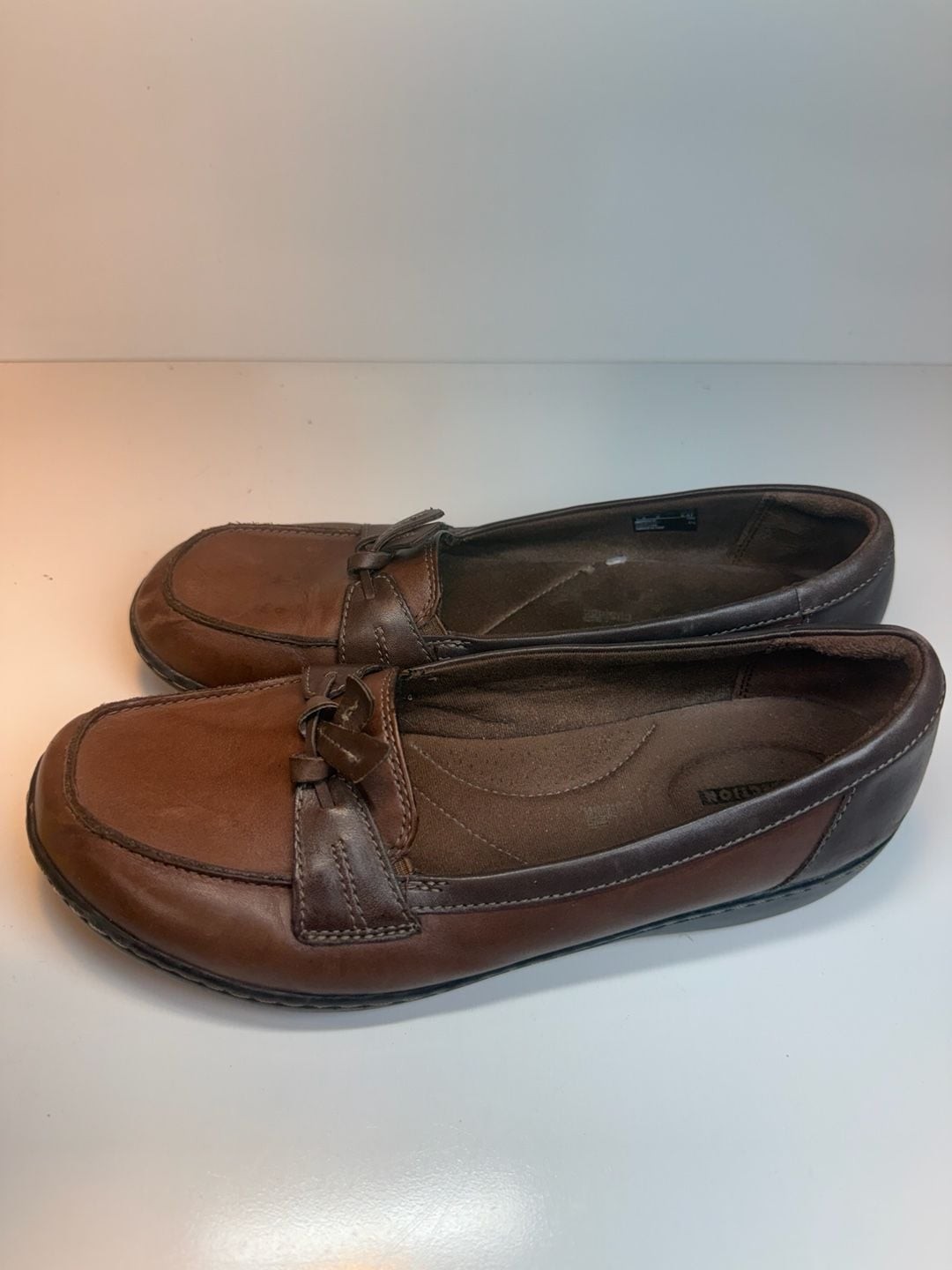 Clarks Collection Ashland Bubble Loafer Brown Leather