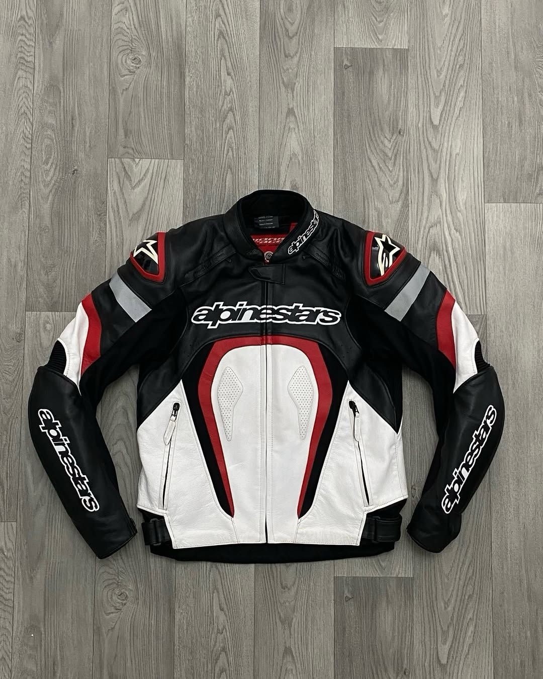 Alpinestars Original Cowhide Leather Jacket, Biker's Racing Motorbike Jacket-