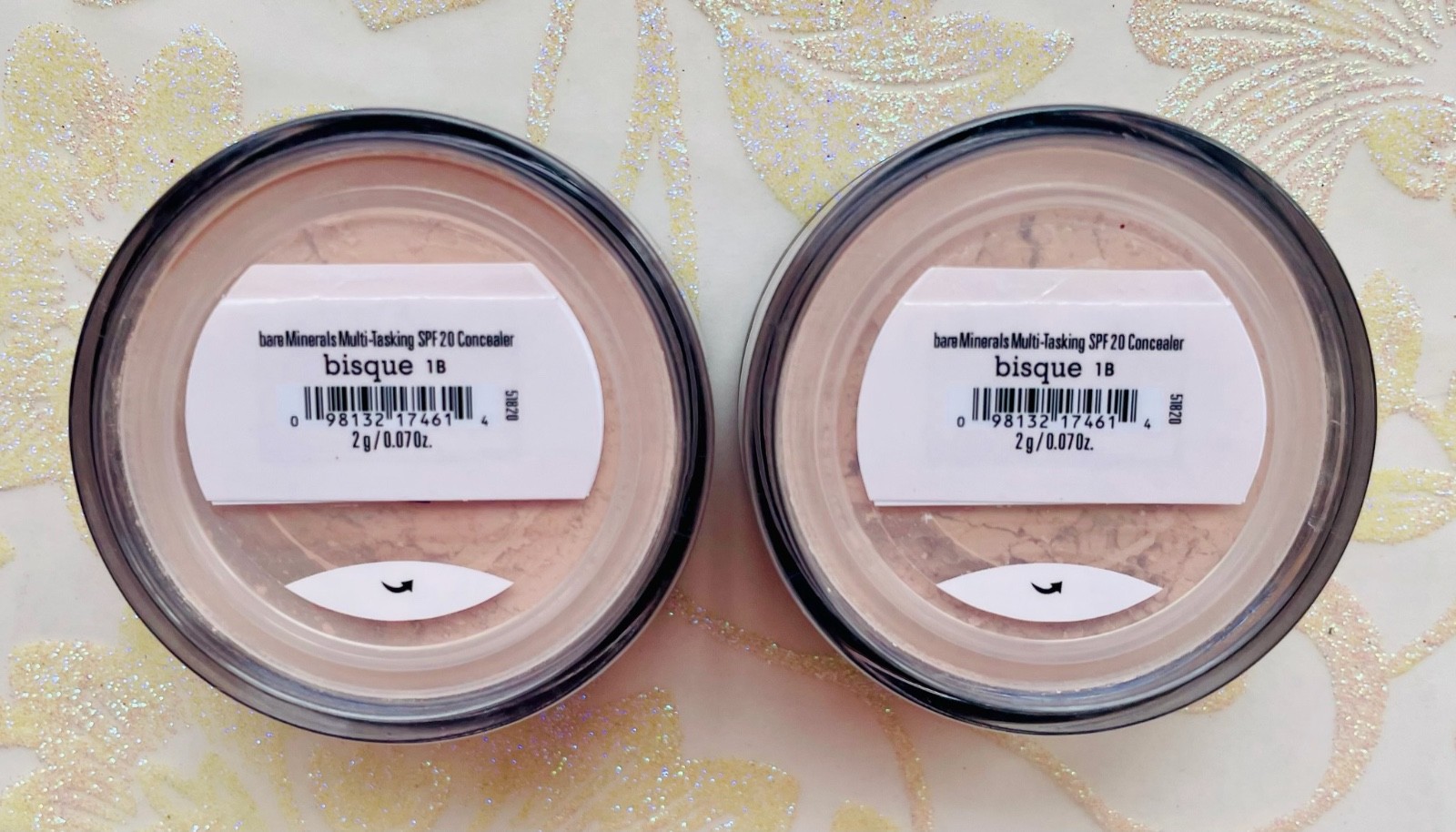 *2-PACK*  bareMinerals SPF 20 Multi-Tasking Loose Concealer 1B  BISQUE 2G XL
