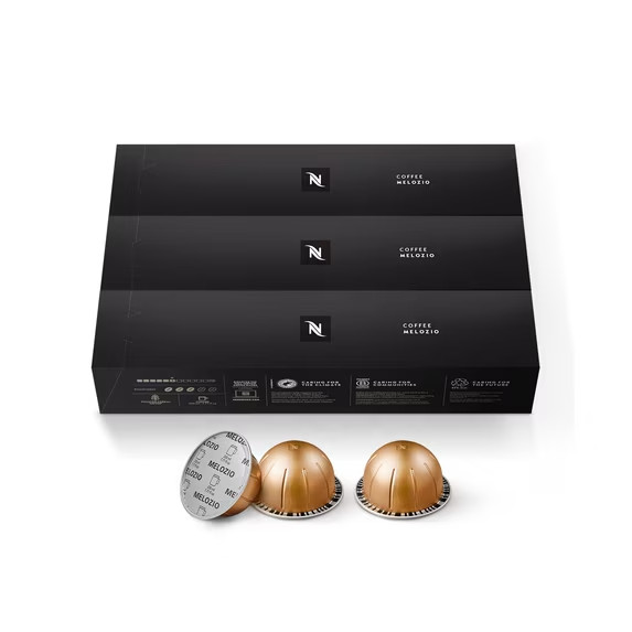 Nespresso Capsules Vertuo, Melozio, Medium Roast Coffee, 30-Count Coffee Pods Nespresso Capsules Vertuo, Melozio, Medium Roast Coffee, 30-Count Coffee Pods
