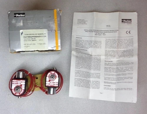 New Parker Skinner Solenoid Valve 4-Way 2-Position 1/4 New Parker Skinner Solenoid Valve 4-Way 2-Position 1/4
