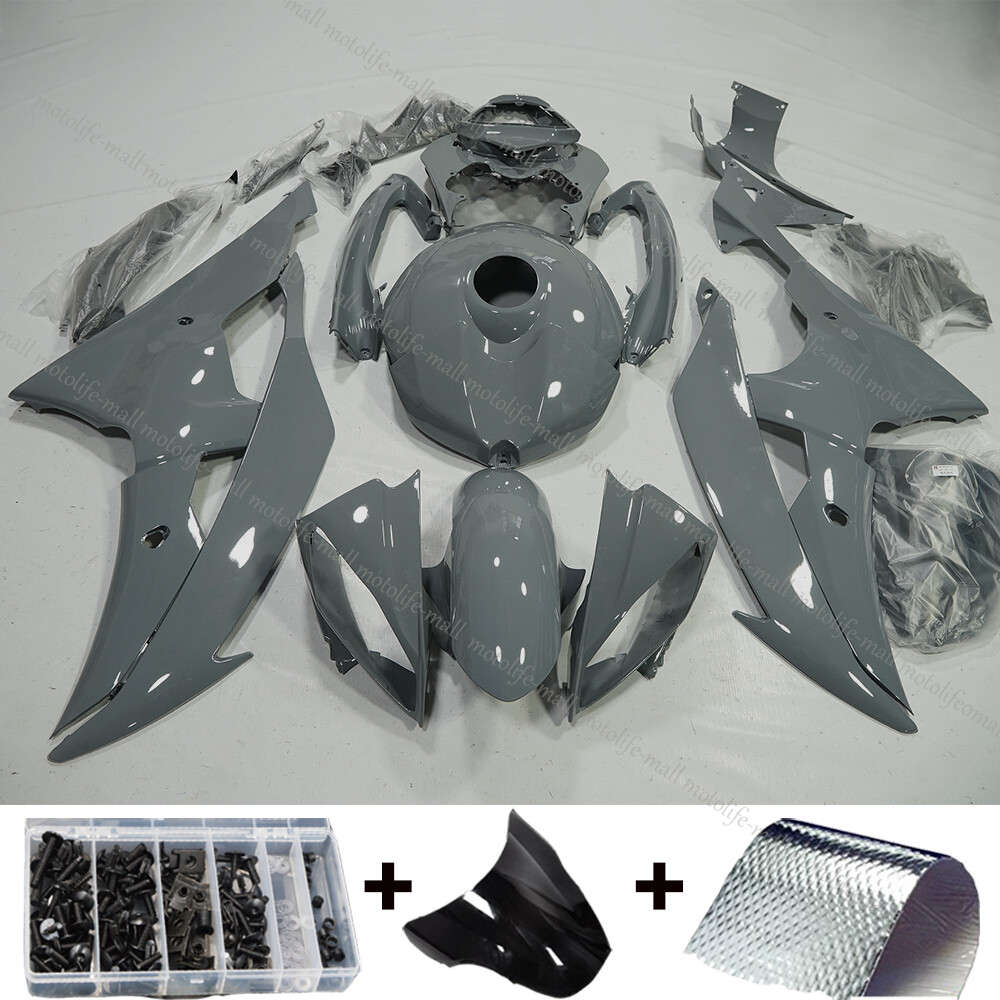 Injection Fairing Kit Fit for YAMAHA Bodywork 2008-2016 YZF R6 Nardo Gray Shells Injection Fairing Kit Fit for YAMAHA Bodywork 2008-2016 YZF R6 Nardo Gray Shells