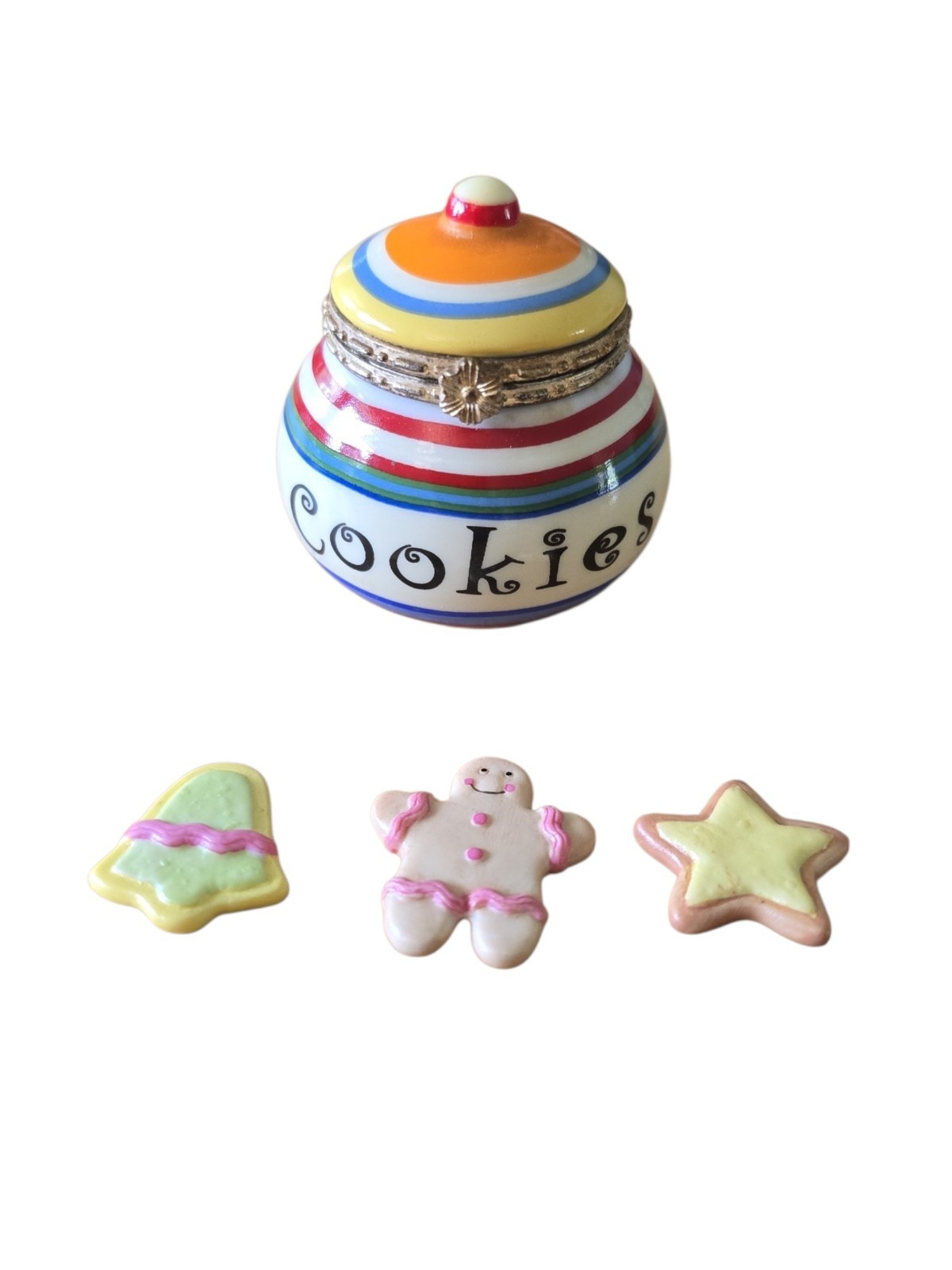 Vintage Cooking Club Of America Grandma\'s Cookie Jar Trinket Box With Cookies