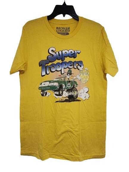 Super Trooper Officer Farva Caricature Mens Medium Funny Cult Film T-shirt NOS