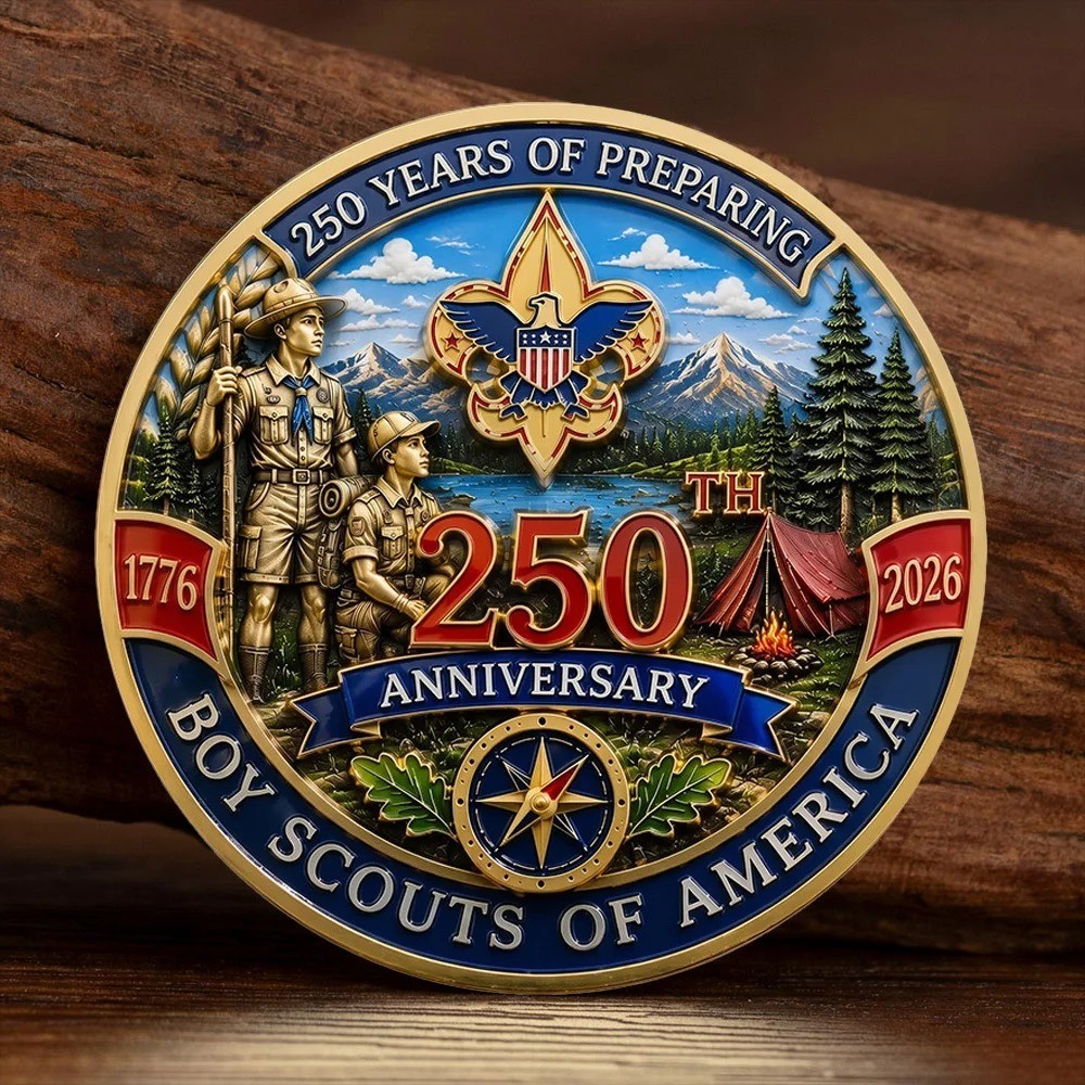 Boy Scouts of America 250th Anniversary Challenge Coin America 250 Commemorative