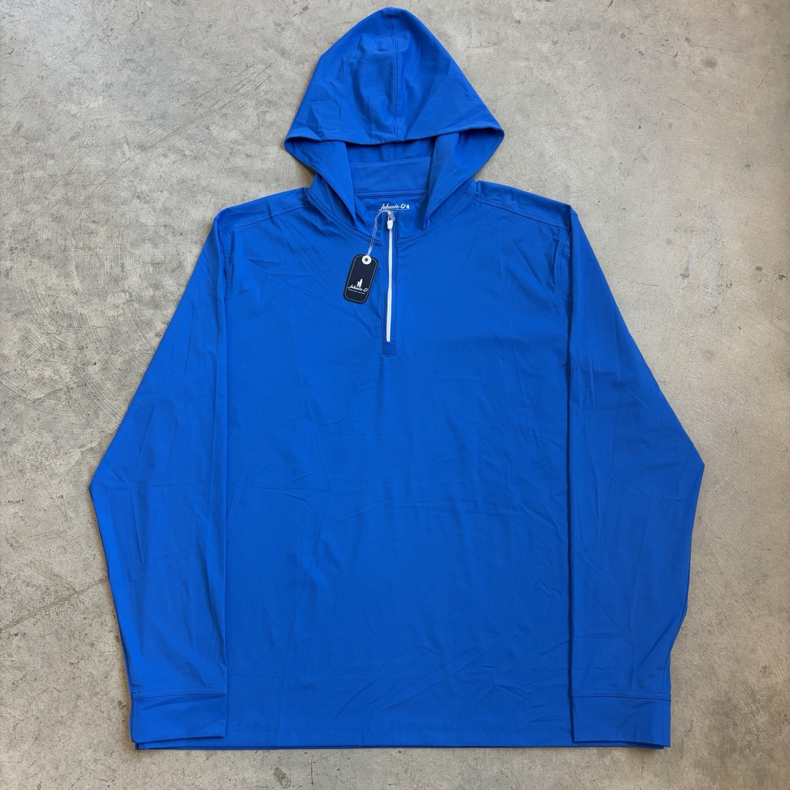 NEW Johnnie-O Robby 1/4 Zip Hoodie Performance Pullover Stretch Men’s XL $158