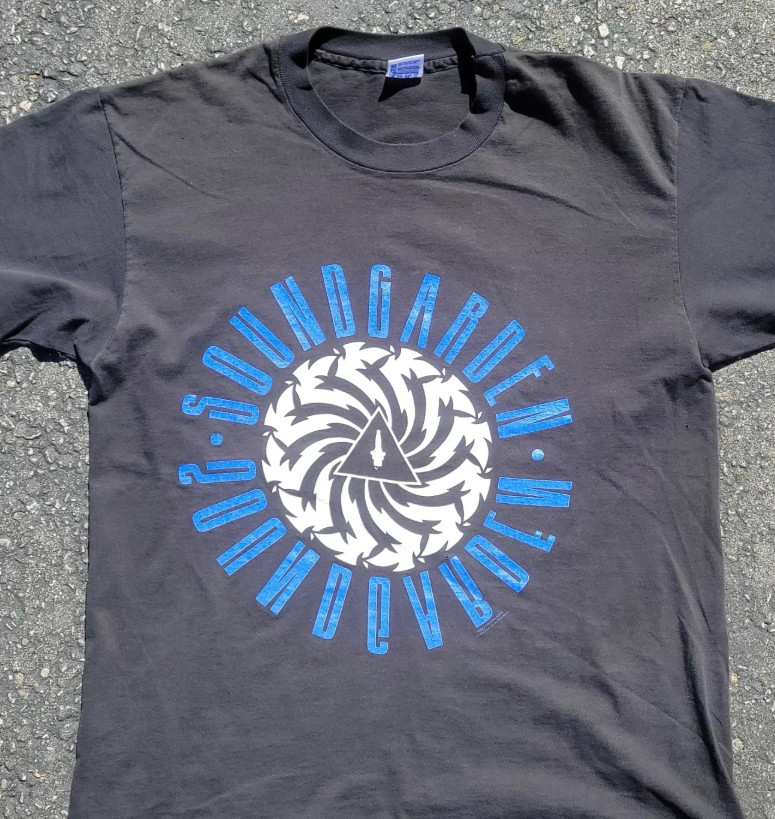 Rare 1992 soundgarden badmotorfinger Black S to 5XL Tee Shirt