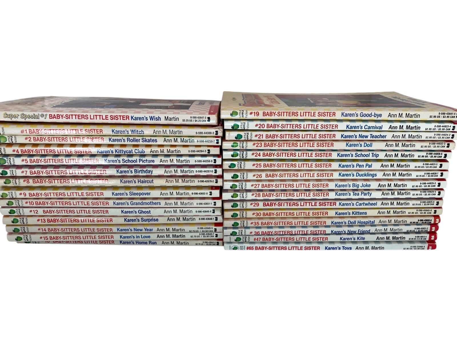 Baby-Sitters-Little Sisters - Ann M Martin -Vtg Lot of 29 P P Books 1988-1995