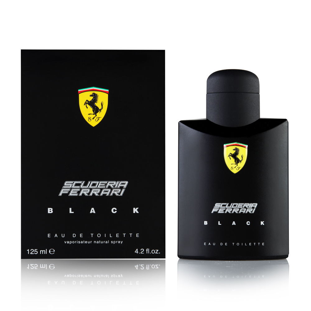 Men Ferrari Scuderia Black by Ferrari 4.2 oz EDT Cologne New In Box Men Ferrari Scuderia Black by Ferrari 4.2 oz EDT Cologne New In Box
