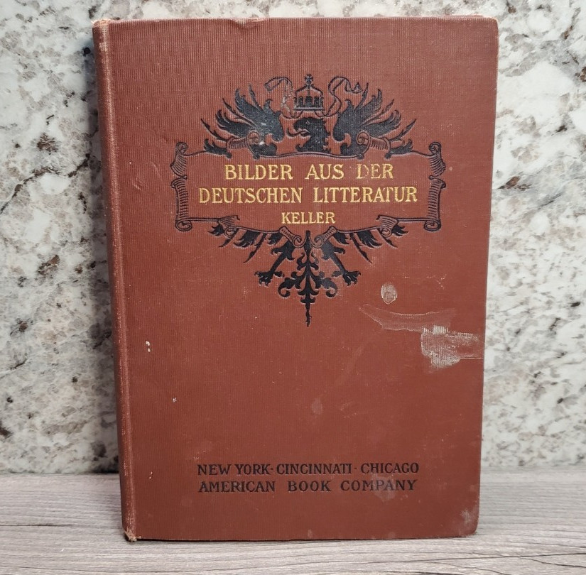 Bilder Aus Der Deutschen Litteratur I Keller 1895 Antique German Literature Book