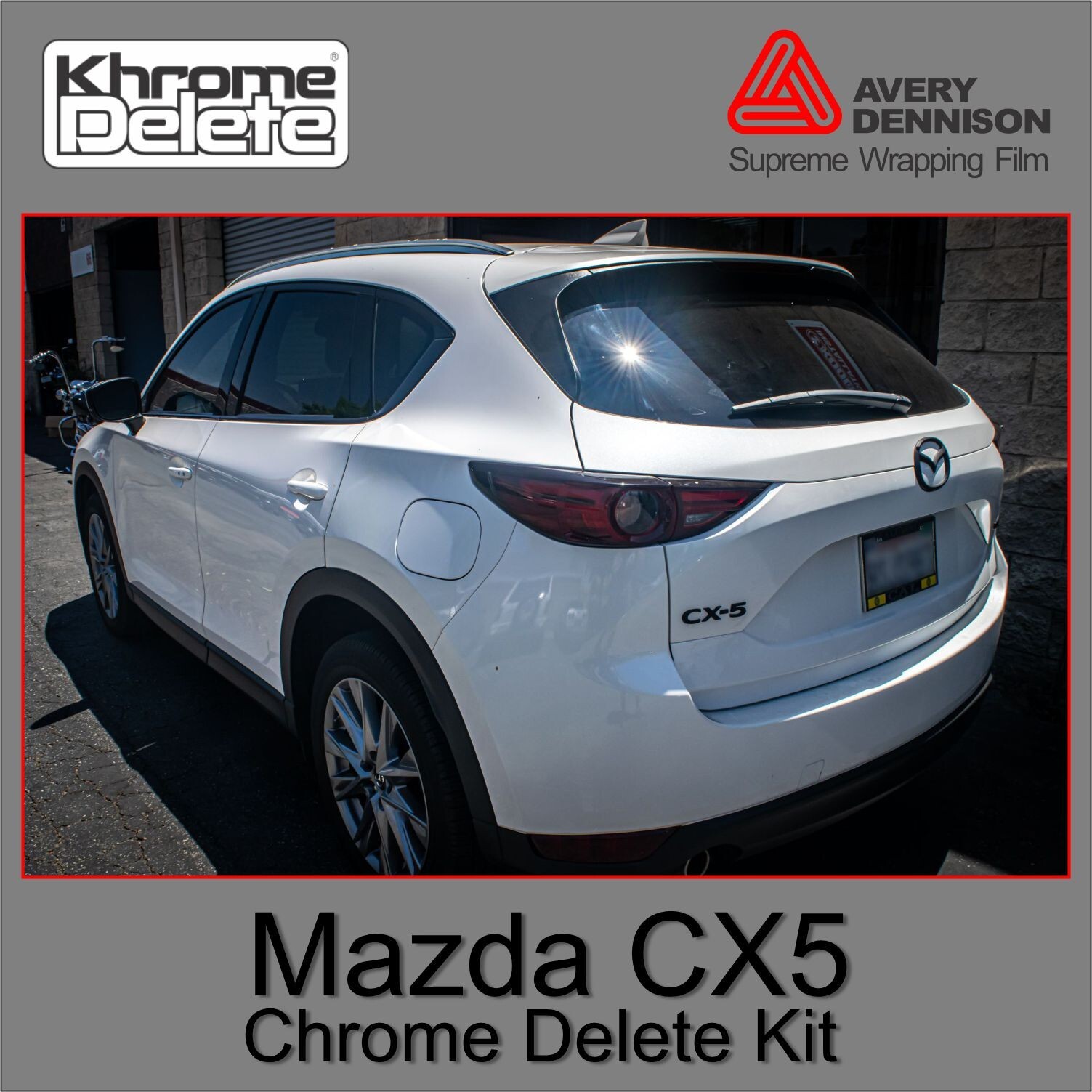 2017-2025 Mazda CX5 Chrome Delete Overlay (Glossy Blk) 2017-2025 Mazda CX5 Chrome Delete Overlay (Glossy Blk)