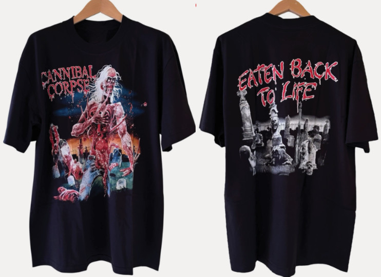 VTG CANNIBAL CORPSE EATEN BACK TO LIFE SHIRT S-5XL MODERN REPRINT