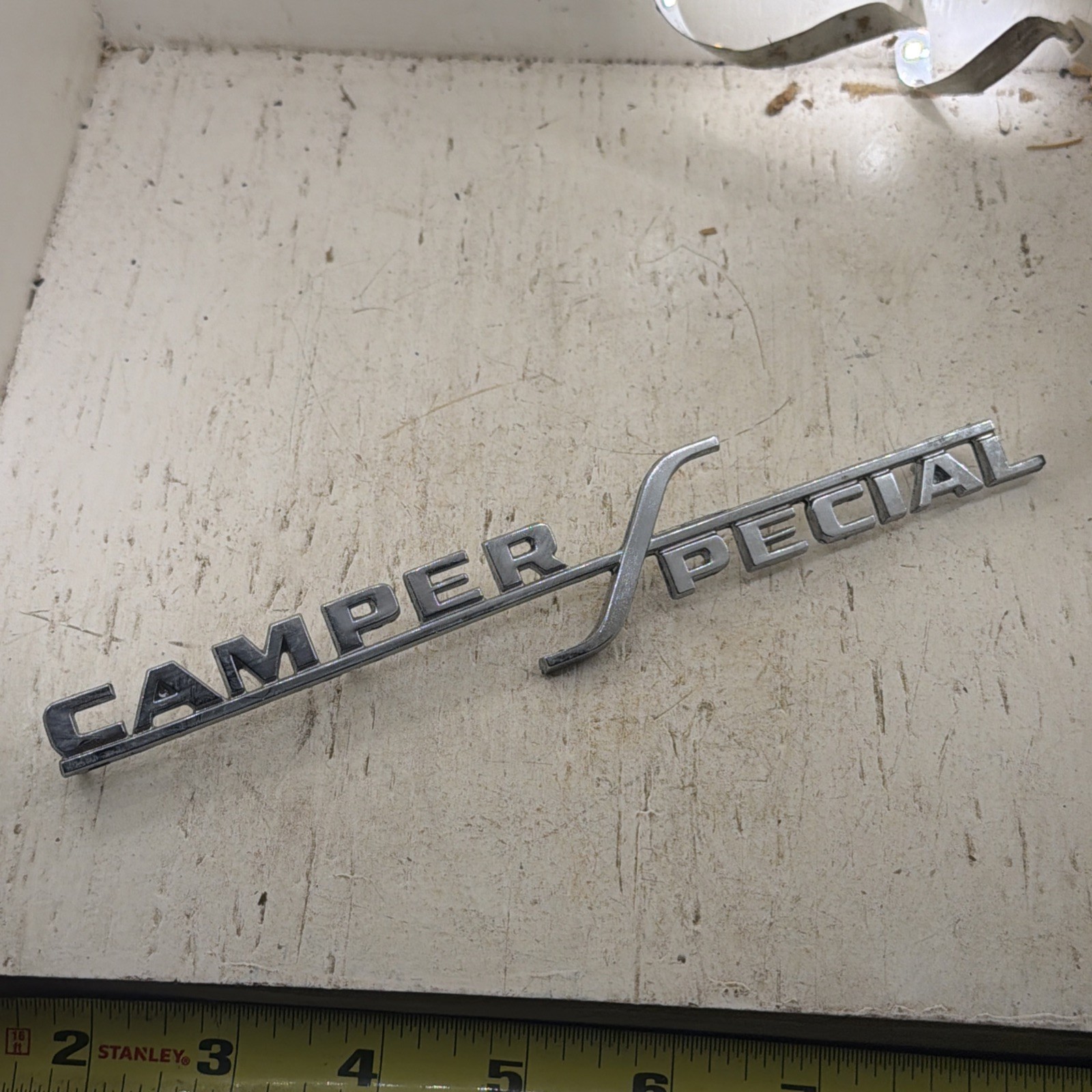 New OEM 1967 1968 1969 Ford F100 F250 F350 NOS CAMPER SPECIAL EMBLEM NAMEPLATE