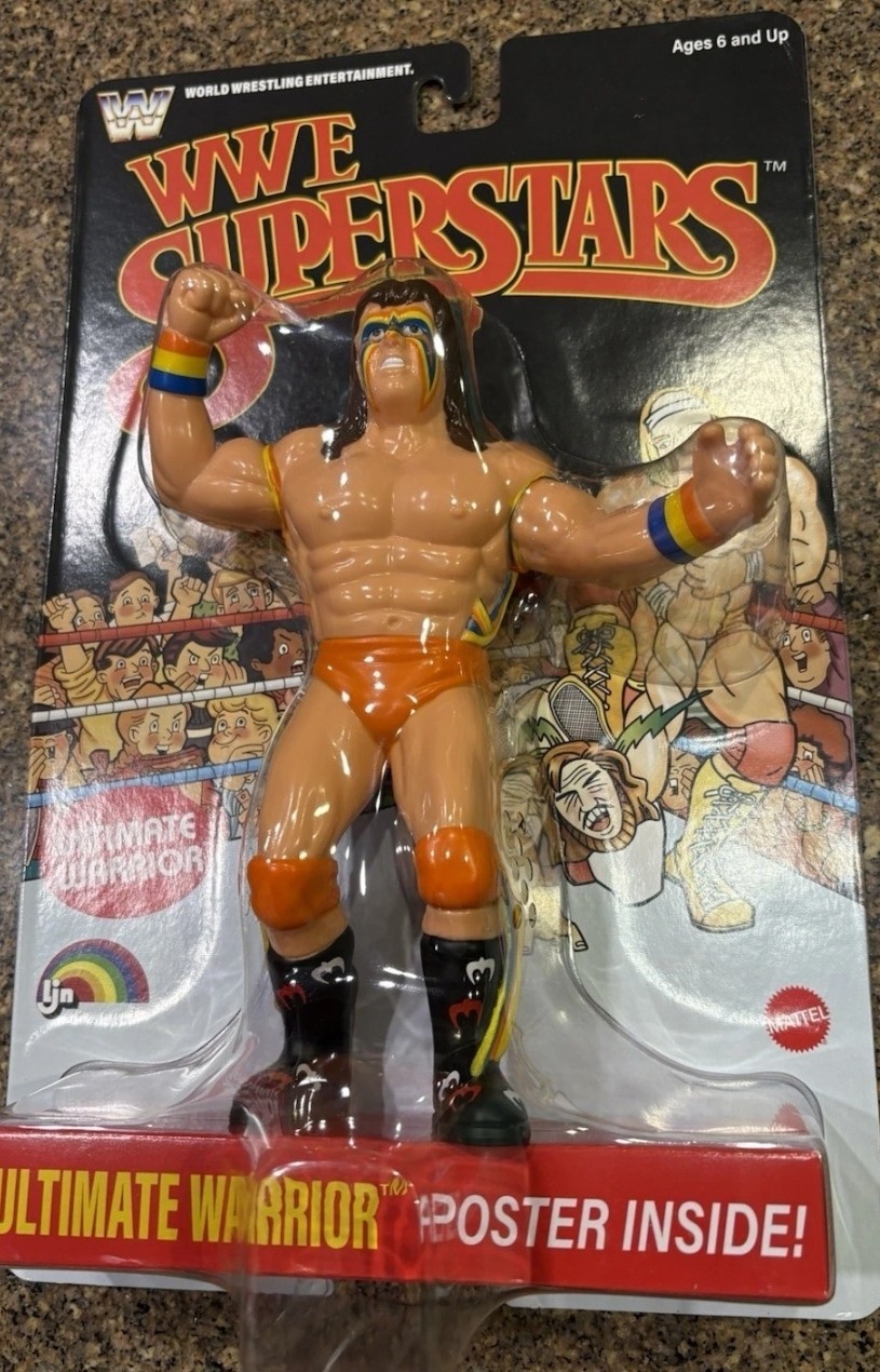 New WWE LJN Superstars Ultimate Warrior Chase Black Card Chase - WWF HOF 2026