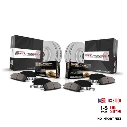 Z17 Brake Pad & Fully Coated Rotor Kit Front & Stock Replacement Fully Coated