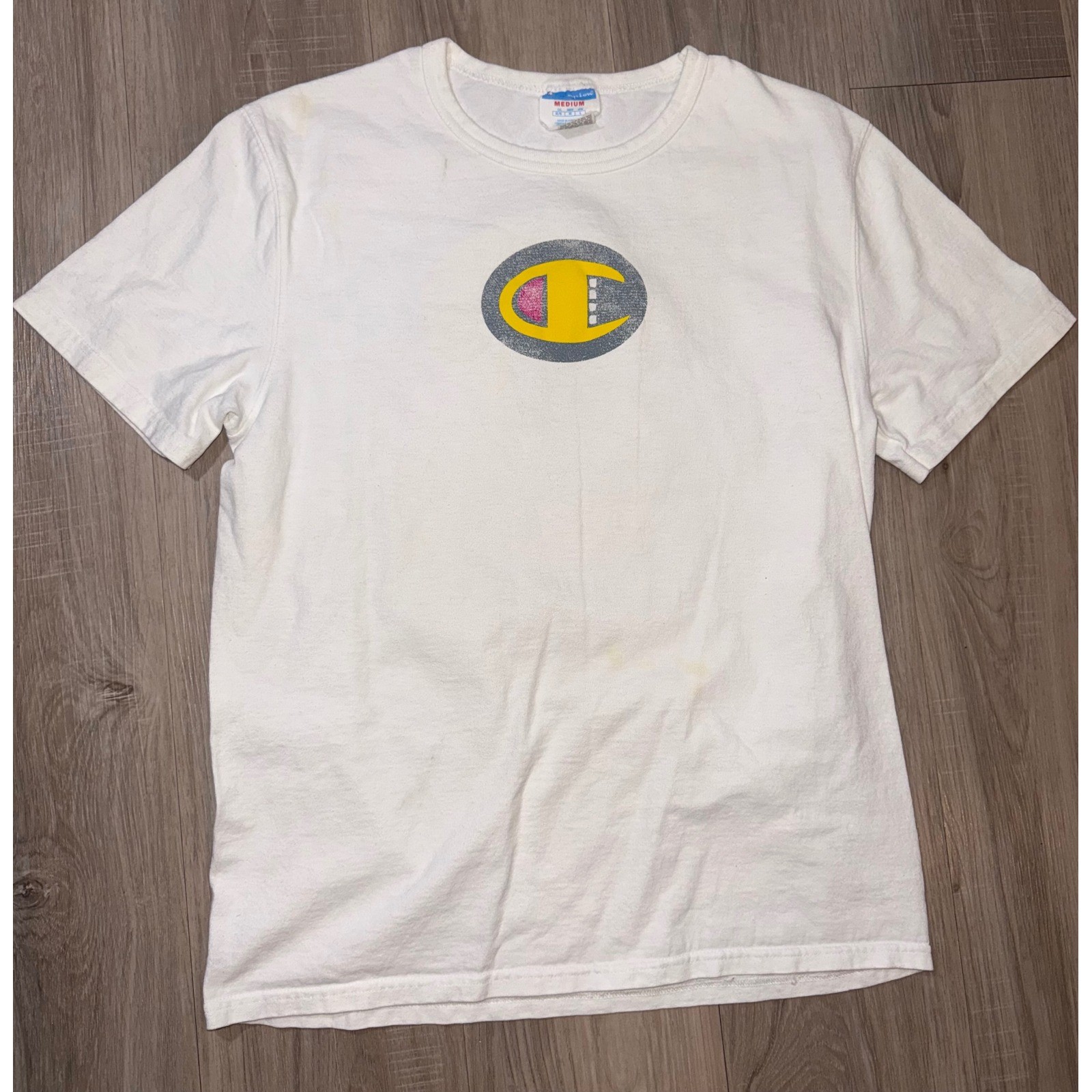 Vintage 2000s Champion USA Graphic T-Shirt Streetwear Medium Y2K Logo Tee Vintage 2000s Champion USA Graphic T-Shirt Streetwear Medium Y2K Logo Tee