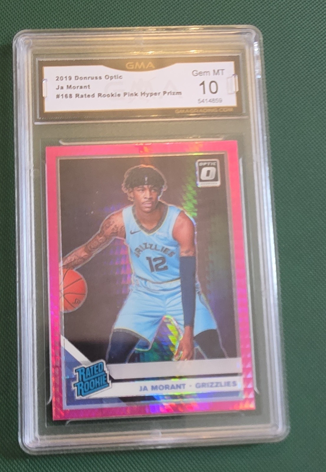 2019-20 Panini Donruss Optic - Rated Rookie Ja Morant #168 Pink Hyper Prizm (RC)