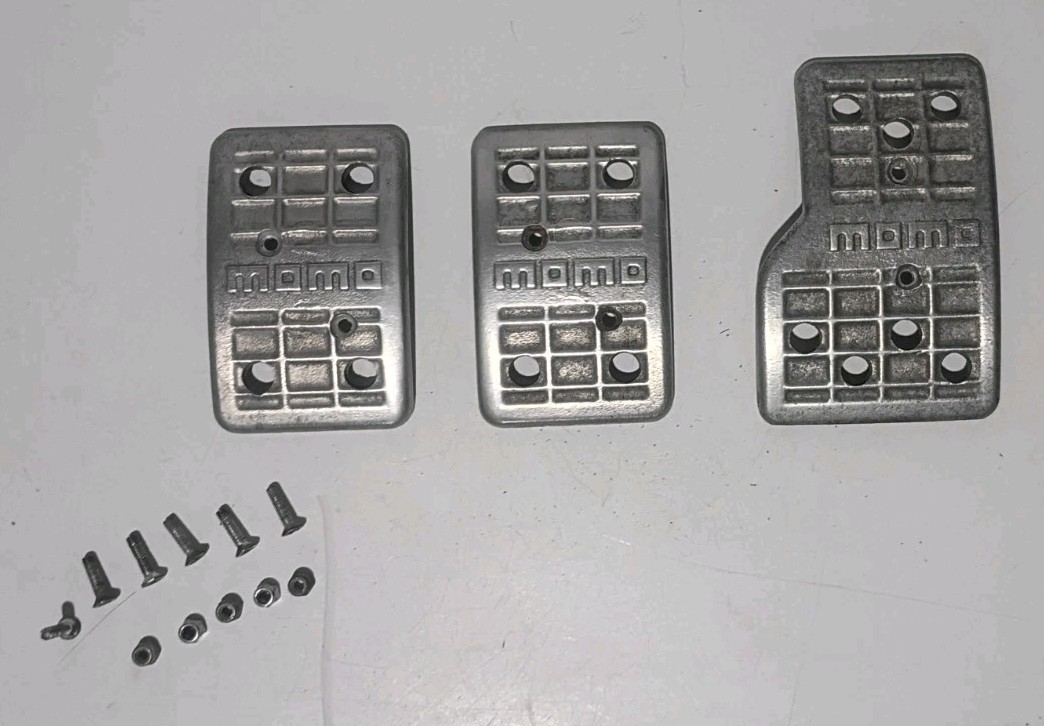 Vintage Momo PEDAL KIT MT Manual set Rare Waffle Pedals Momo Racing