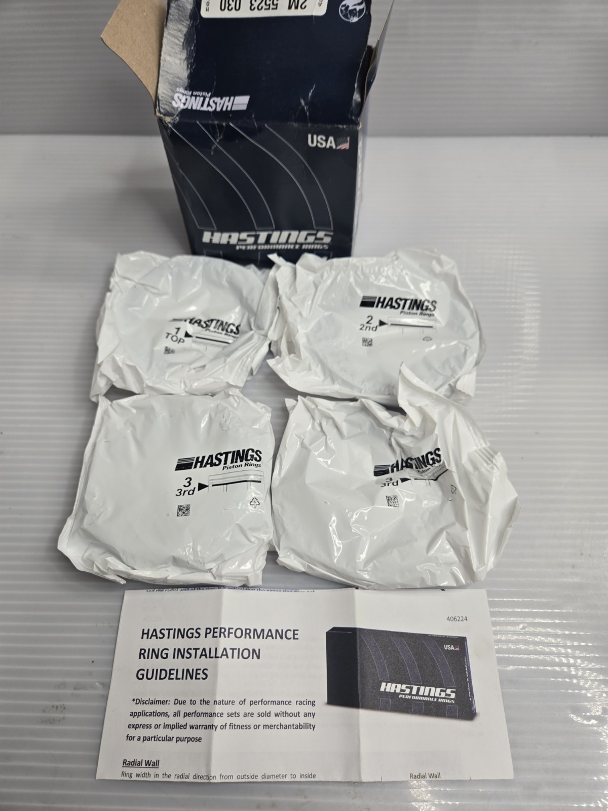 Hastings Tough Guy Premium Ductile Piston Rings 2M5523-030 Hastings Tough Guy Premium Ductile Piston Rings 2M5523-030