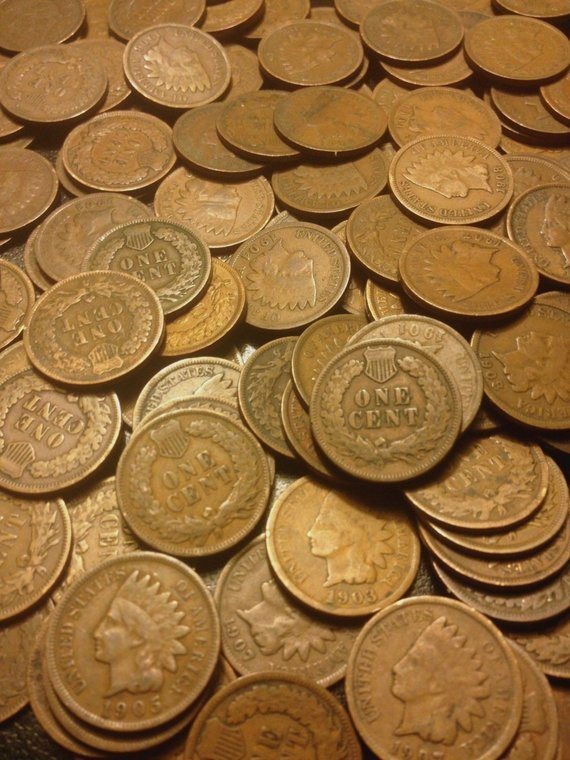🔥 LARGE COLLECTION OF INDIAN HEAD CENT PENNY COINS 🔥ESTATE SALE 🔥U GET 10