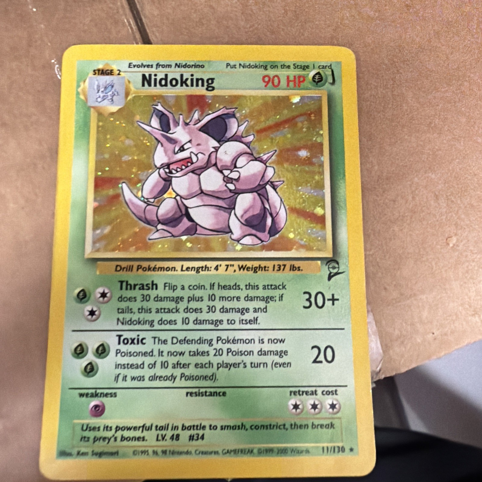 Nidoking 011/130 Base Set 2 Holo Nidoking 011/130 Base Set 2 Holo