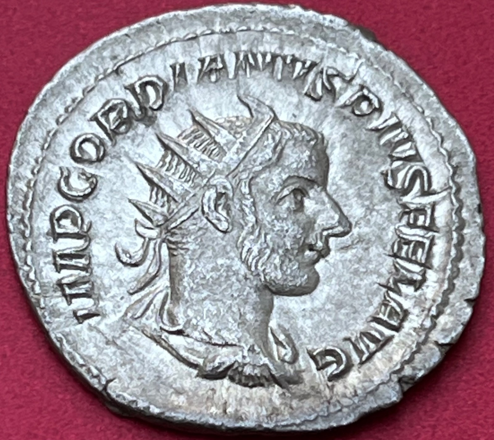 243-4 AD Gordian III Antoninianus Mars Propvg Roman Empire Silver Ancient 16S