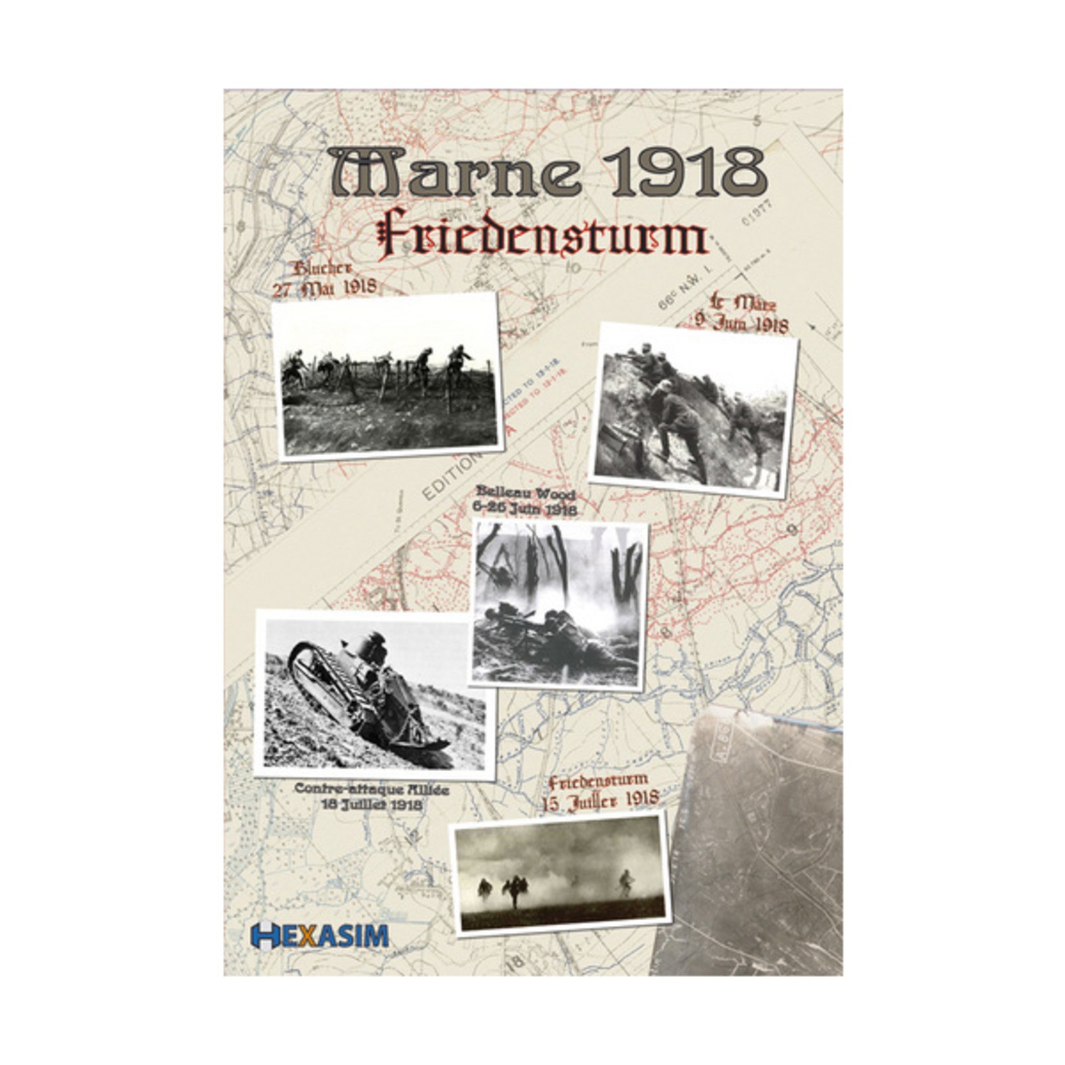 Hexasim Wargame Marne 1918 - Friedensturm Box VG/NM