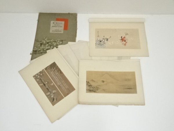 Kano Tan\'yu Japanese Woodblock Print Set of 9 Masterpieces Edo Period