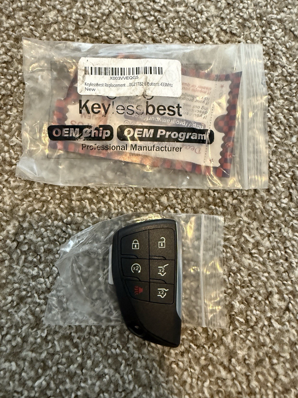 Keylessbest CA-GM956 6 - Button YG0G21TB2 NEW Keylessbest CA-GM956 6 - Button YG0G21TB2 NEW
