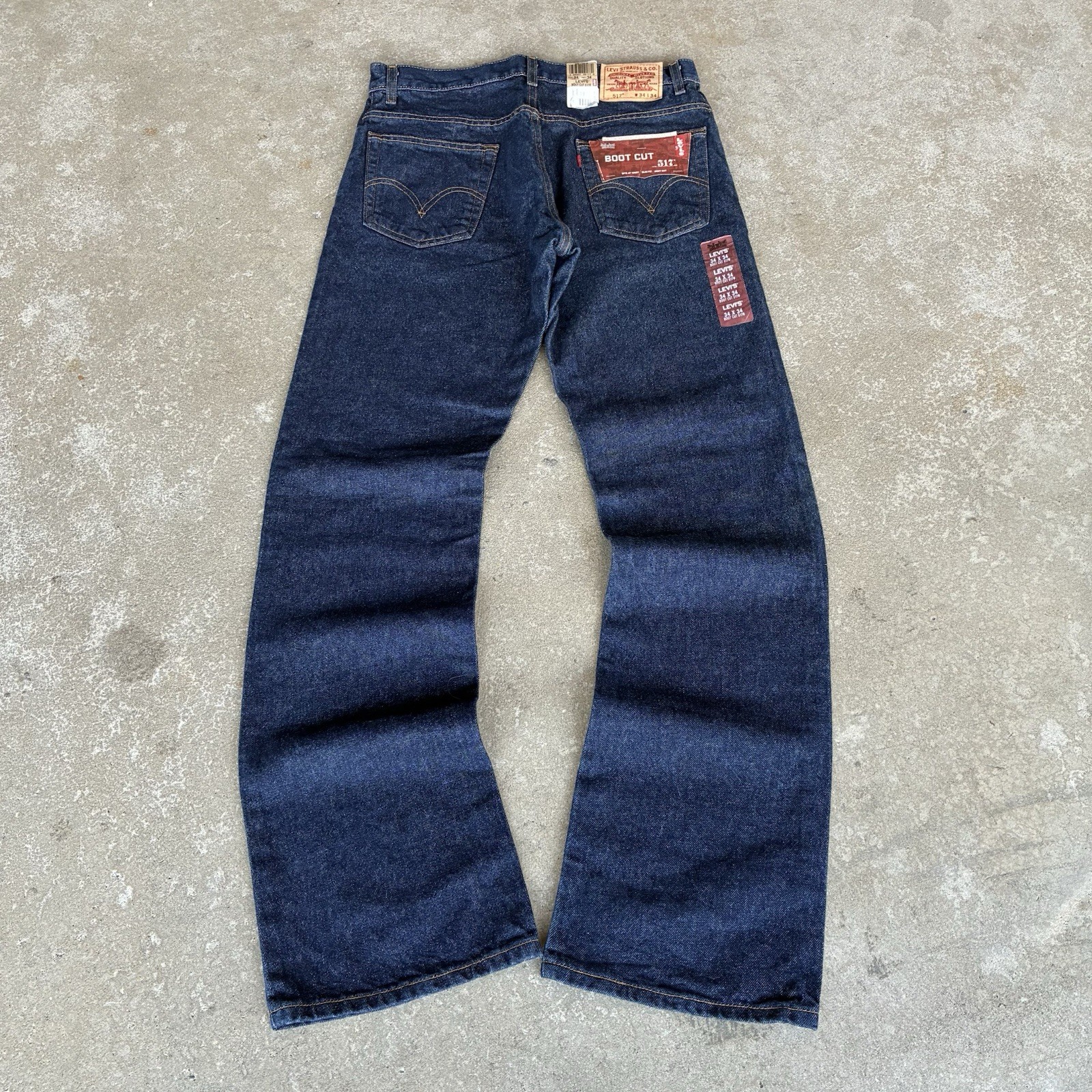 Vintage 2000’s Classic Levi’s 517 Bootcut Jeans 34 X 34  Deadstock High Quality