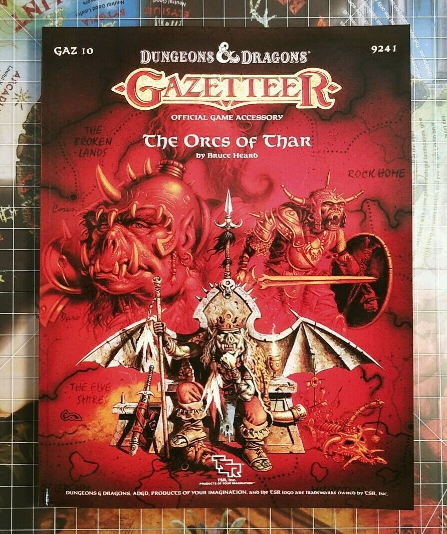 GAZ10 The Orcs of Thar - Dungeons & Dragons - Gazetteer - D&D - AD&D
