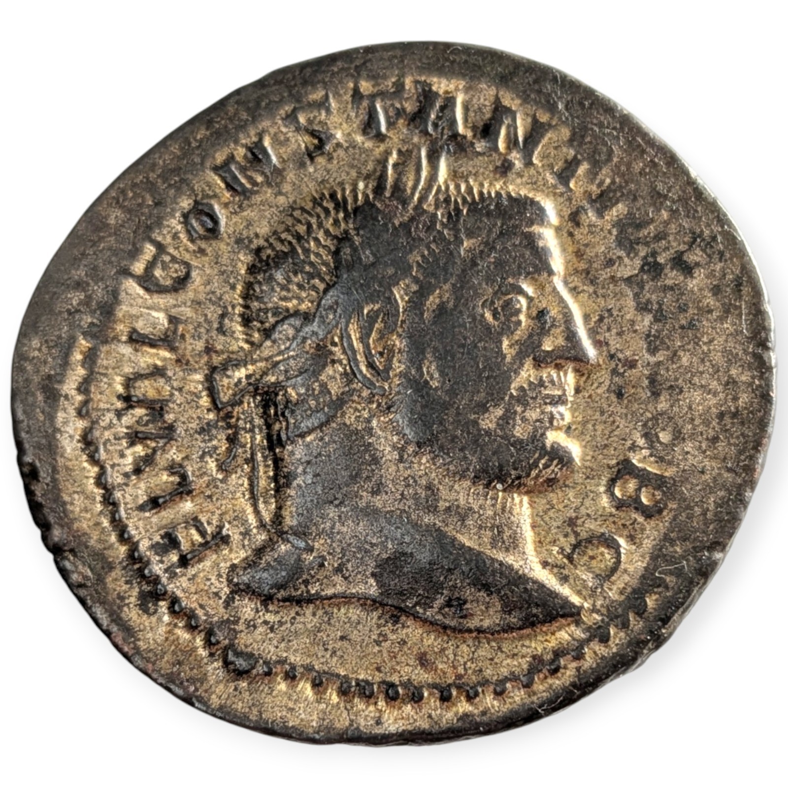 Roman Britain Constantius I Caesar 297 AD Follis Londinium Mint Rauceby Hoard 6D