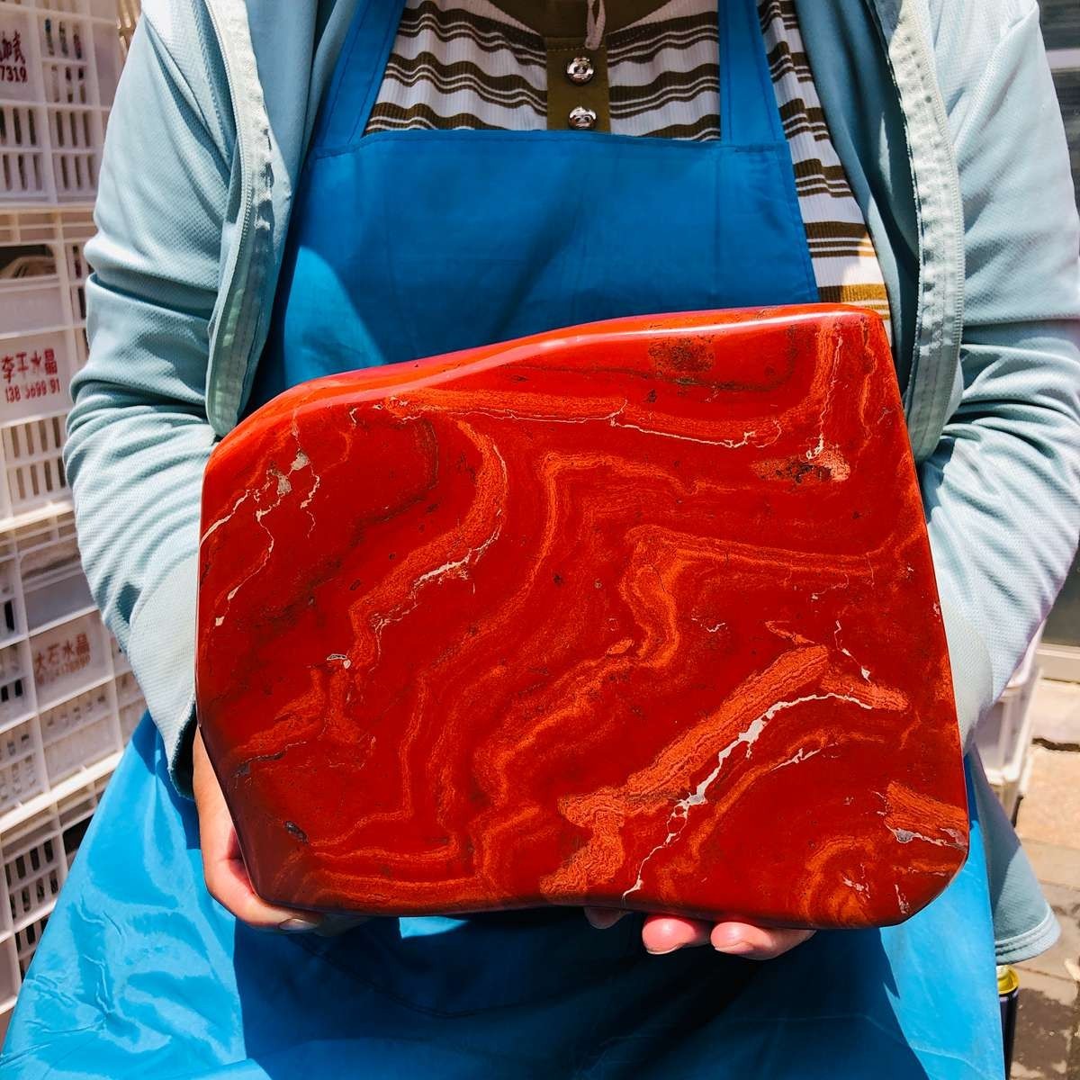 14.76LB Natural Crystal Red Jasper Stone of Vitality Specimen gift Reiki Healing