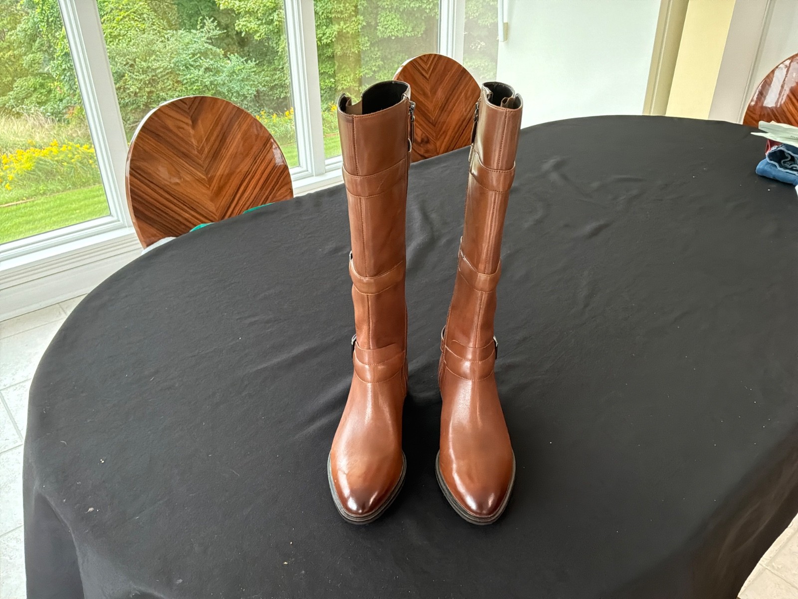 Womens tall leather eco boots size 40 9-9.5 16.5 inches tall Womens tall leather eco boots size 40 9-9.5 16.5 inches tall