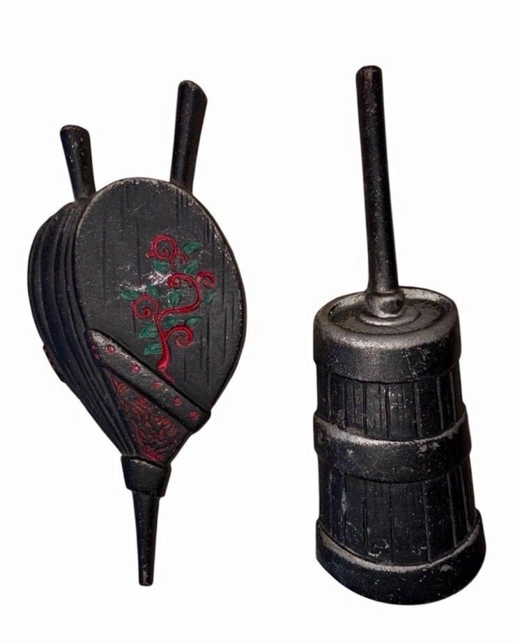 Vintage Sexton Cast Iron Black Metal Wall Hangings Bellow & Churn Vintage Sexton Cast Iron Black Metal Wall Hangings Bellow & Churn