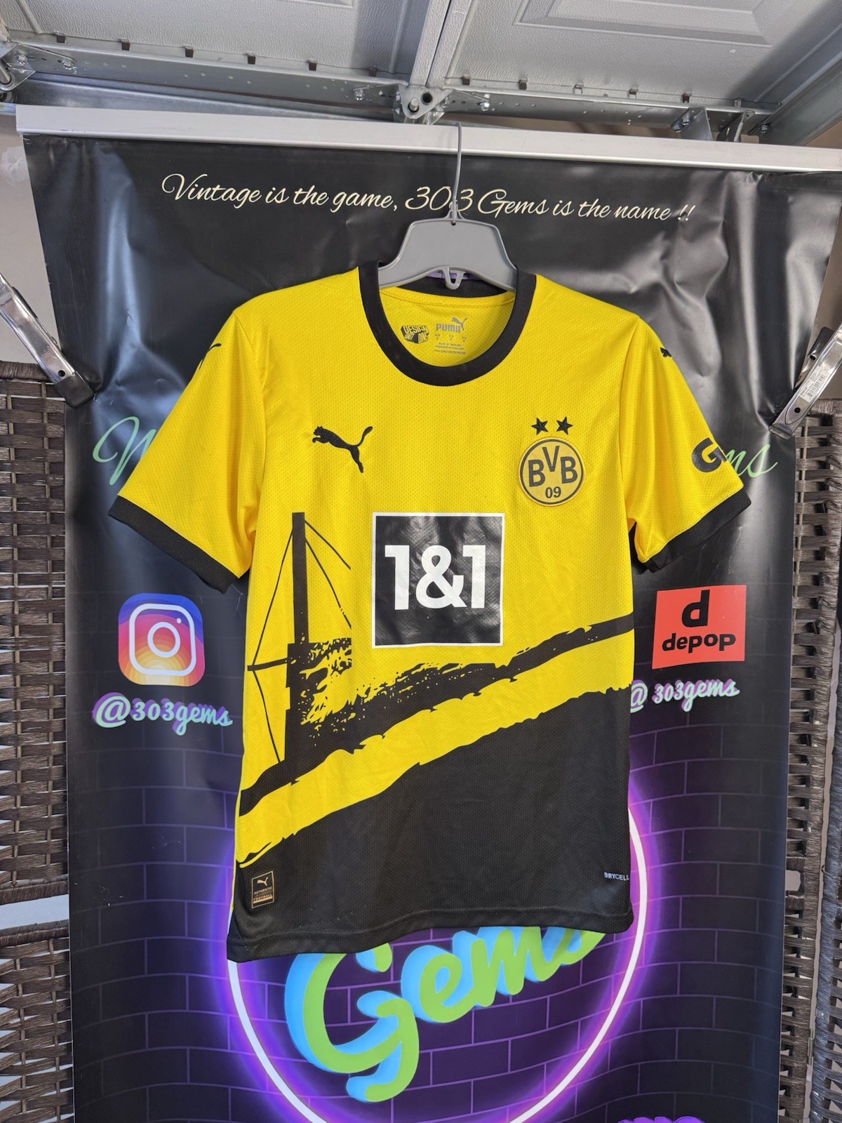 PUMA Borussia Dortmund BVB #2 Dortmund 2023-24 Home Football Soccer Jersey Kit