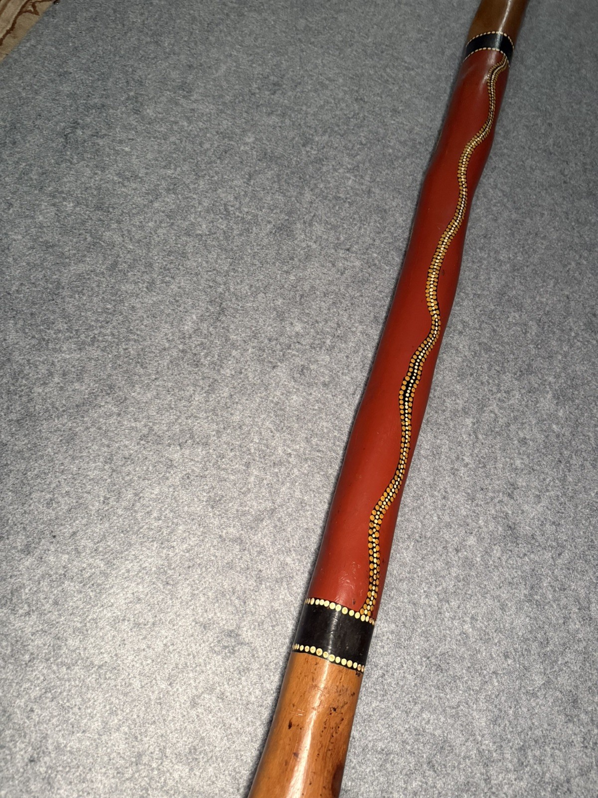 Authentic Australian Aboriginal Didgeridoo Hand Carved 53 inch beautiful artwork Authentic Australian Aboriginal Didgeridoo Hand Carved 53 inch beautiful artwork