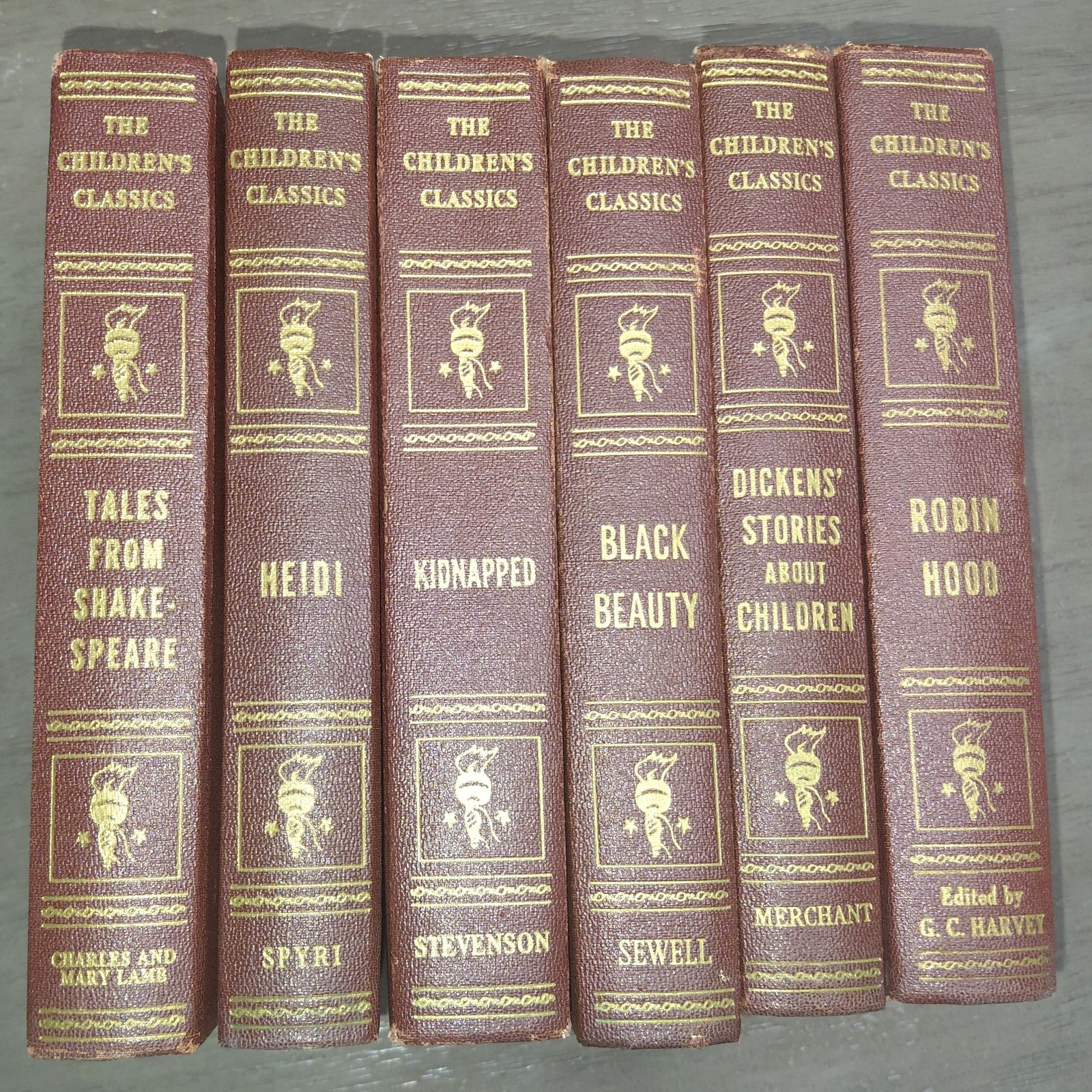 The Children's Classics, Set of 6 by Encyclopedia Americana, 1923 Antique HC The Children's Classics, Set of 6 by Encyclopedia Americana, 1923 Antique HC