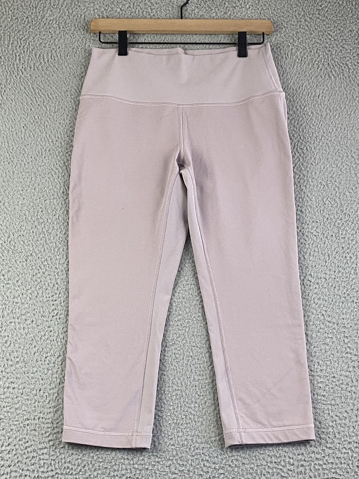 LULULEMON Women Dusty Rose Stretch Butter-Soft Mid-Rise Cropped Leggings Size 10