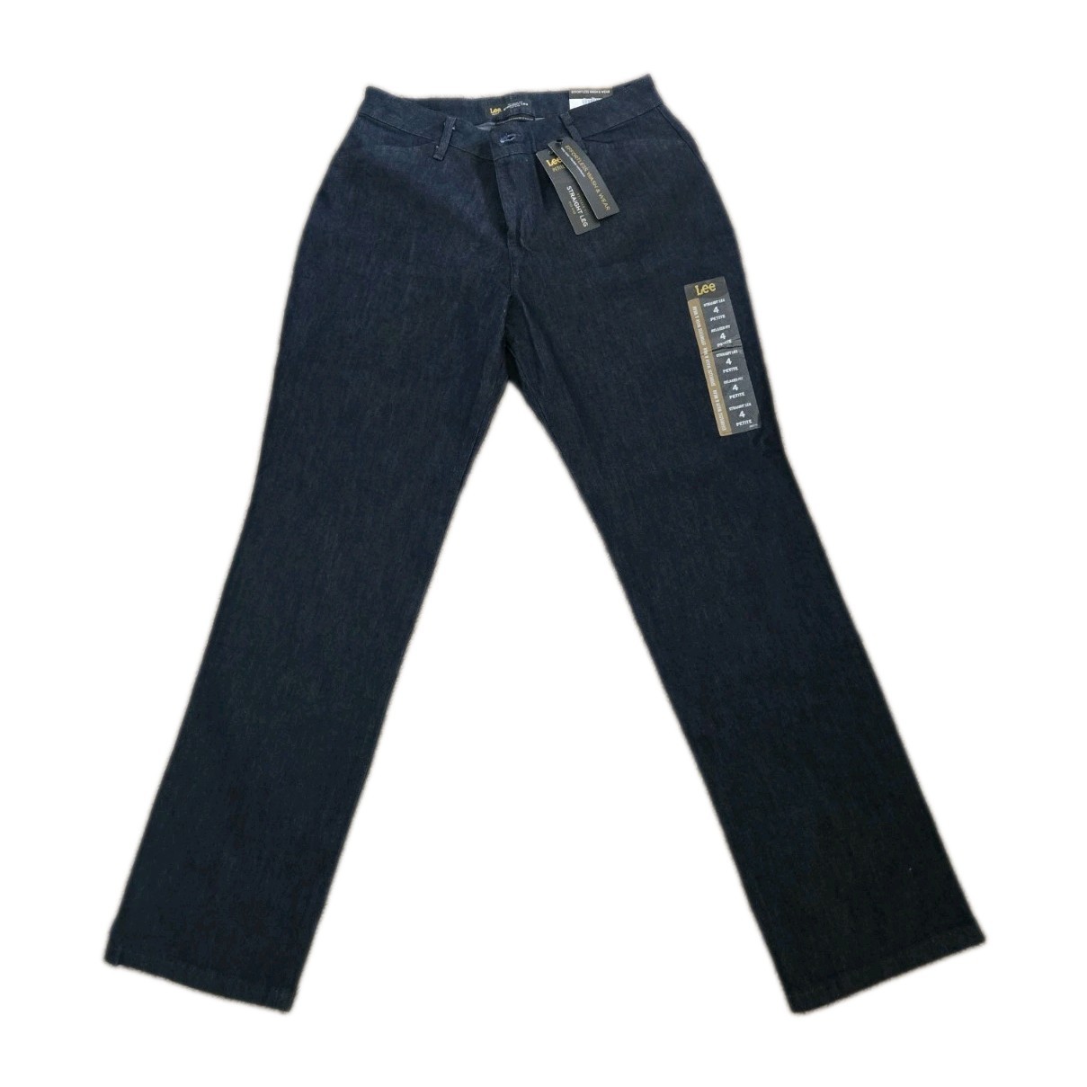 Lee Relaxed Mid Rise Straight Leg Effortless Wash & Wear Size 4 Petite