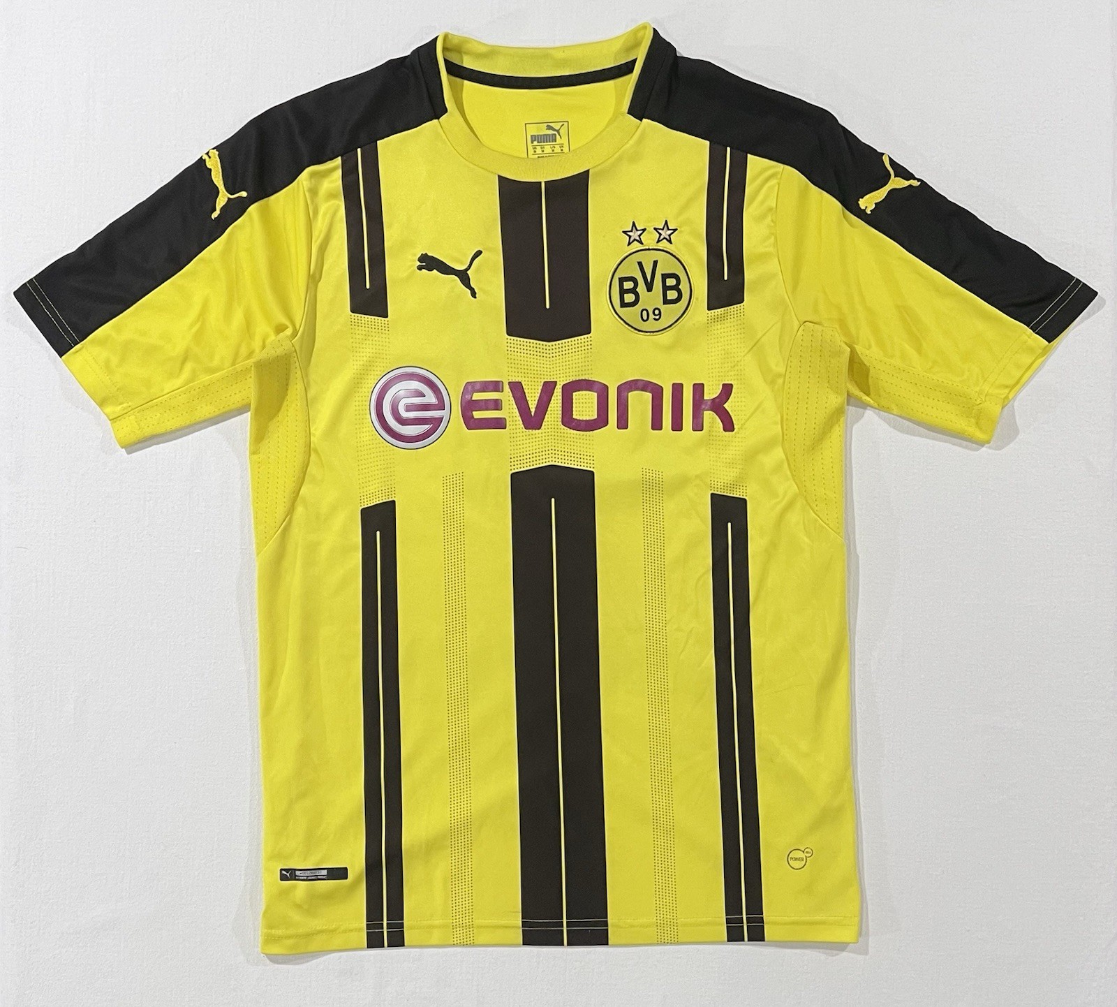 PUMA EVONIK BVD BORUSSIA DORTMUND FOOTBALL SHIRT YELLOW SOCCER JERSEY Sz M PUMA EVONIK BVD BORUSSIA DORTMUND FOOTBALL SHIRT YELLOW SOCCER JERSEY Sz M