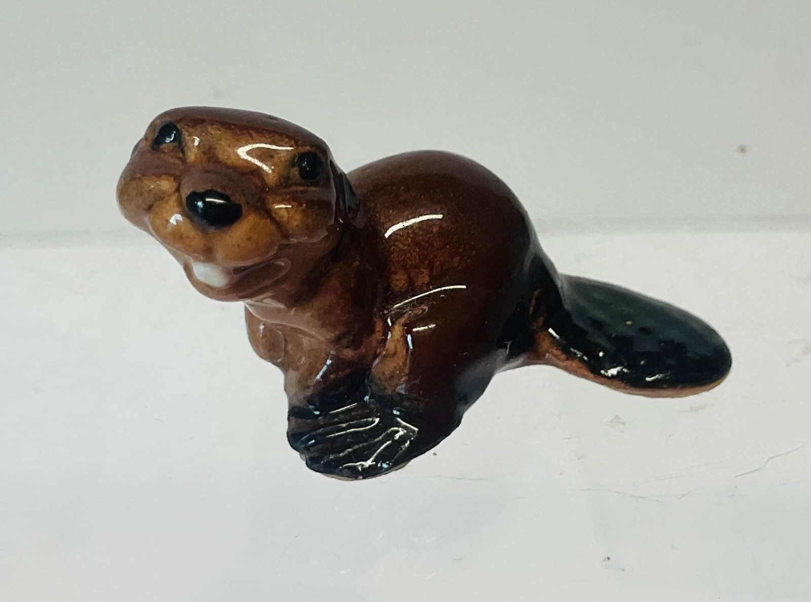 Adorable Vintage HAGEN RENAKER Miniature Crouching BEAVER Adorable Vintage HAGEN RENAKER Miniature Crouching BEAVER