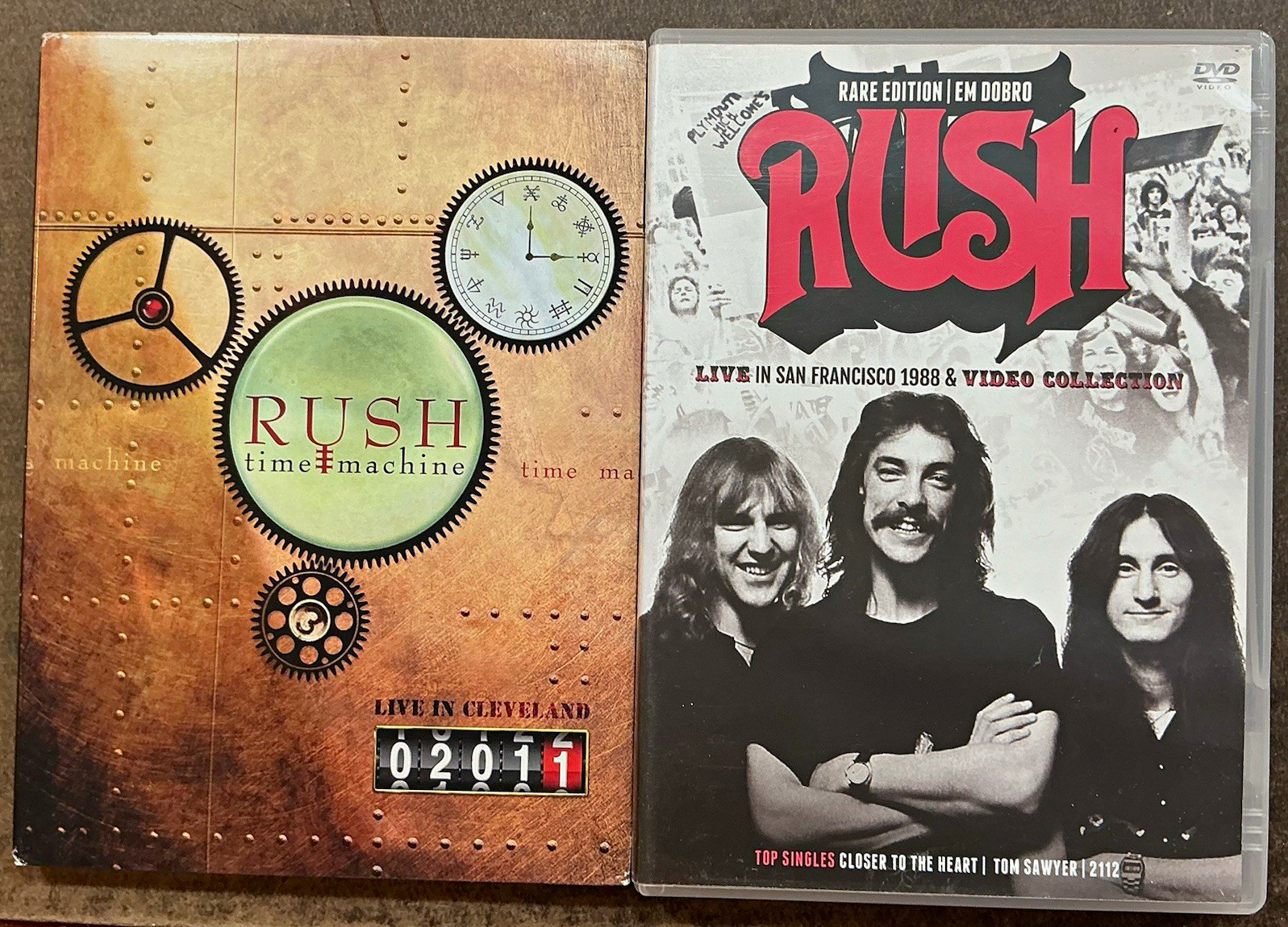 Rush Time Machine Live Cleveland 2011 + San Francisco & Video DVD Rare Ed Rush Time Machine Live Cleveland 2011 + San Francisco & Video DVD Rare Ed