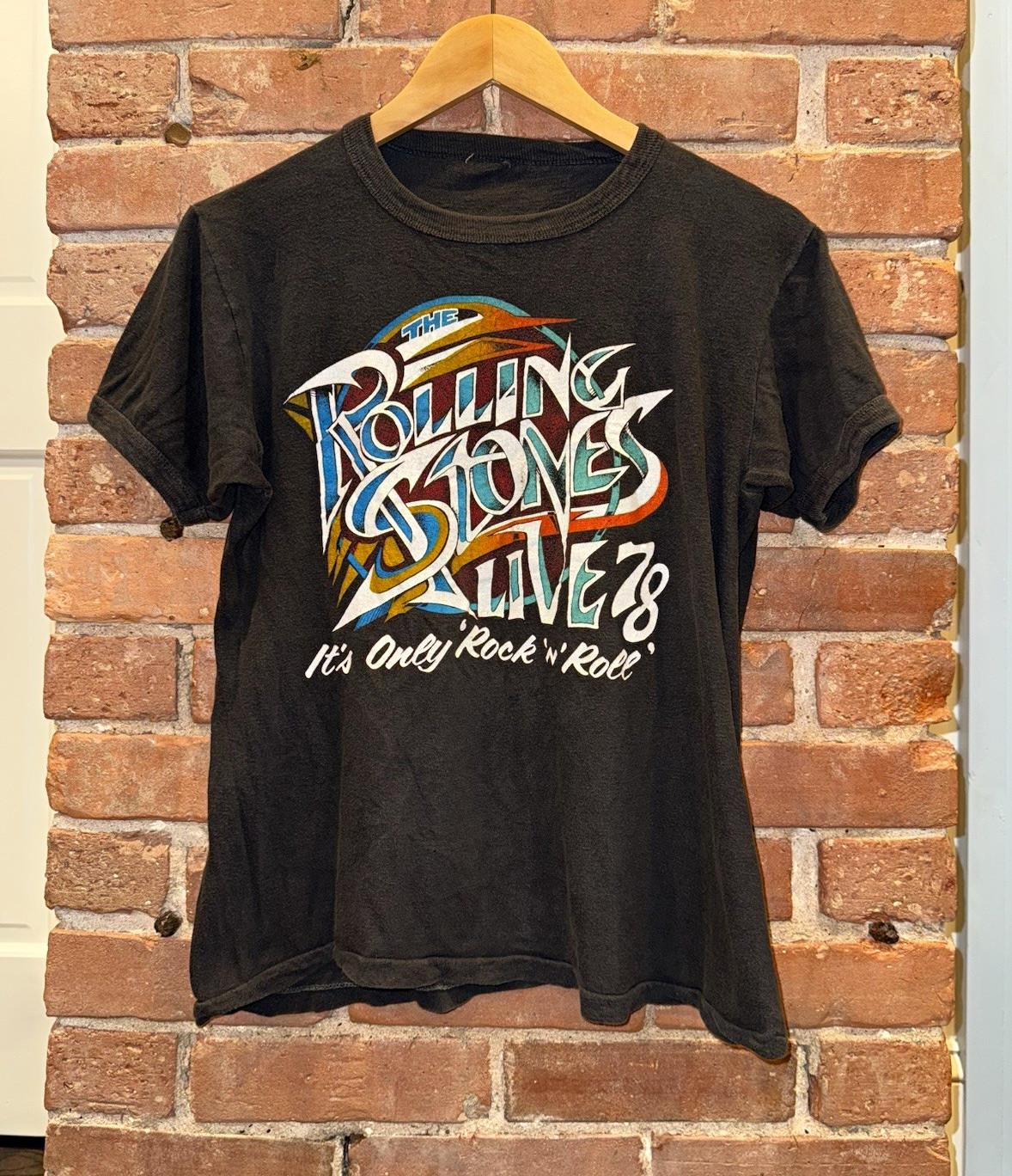 Vintage 1978 The Rolling Stones Tour Shirt Original Some Girls Band Tee 70s M
