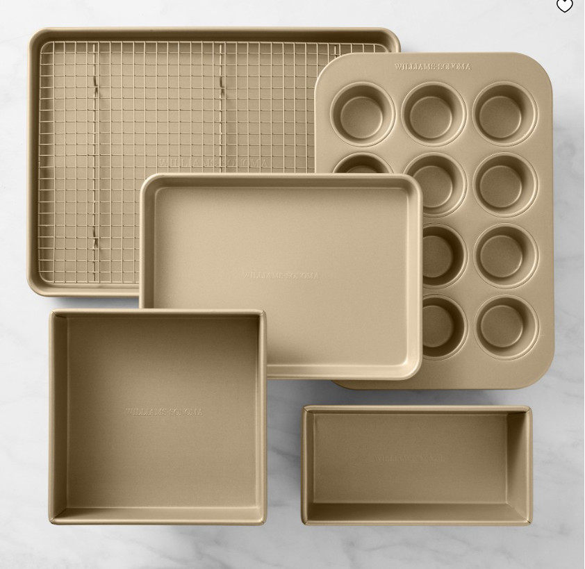 Williams Sonoma Goldtouch Pro Nonstick Bakeware Set 6 Pc Baking Pans