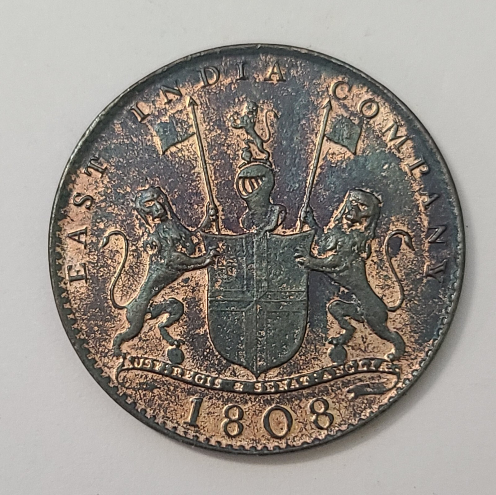 1808 Admiral Gardener East India Company 10 X Cash Shipwreck Coin XF-AU NICE
