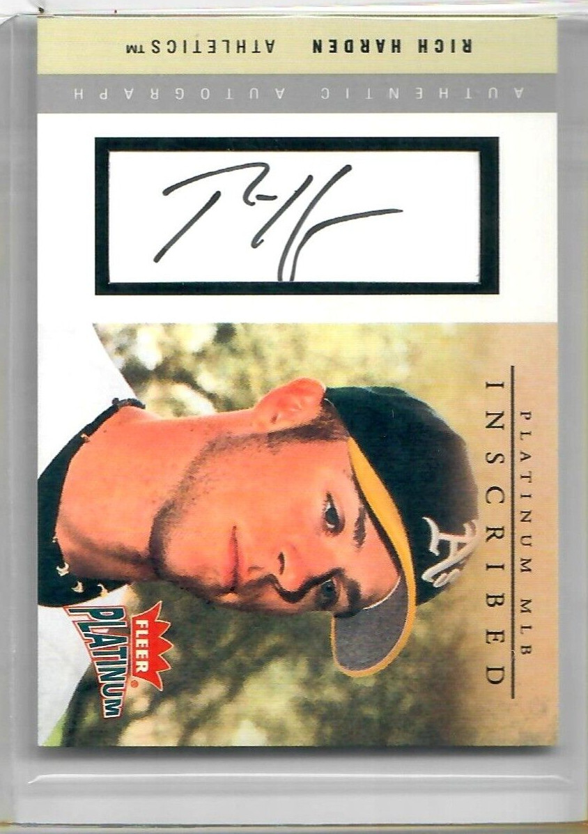 2004 Fleer Platinum - Inscribed Rich Harden #I-RHA  118/200 (AU) A165