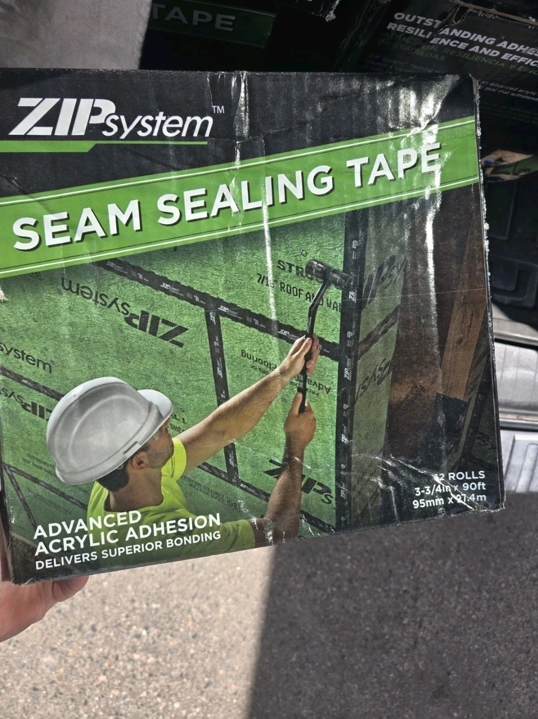 ZIP System Seam Sealing Tape S-13773 12 Rolls 3-3/4 in x 90 ft New
